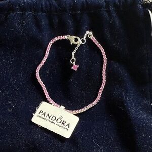 Pandora Pink Small Tennis Bracelet